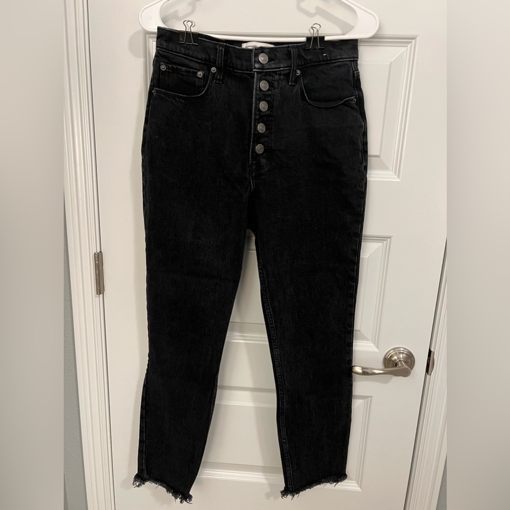 Abercrombie Black High Rise Skinny Jeans